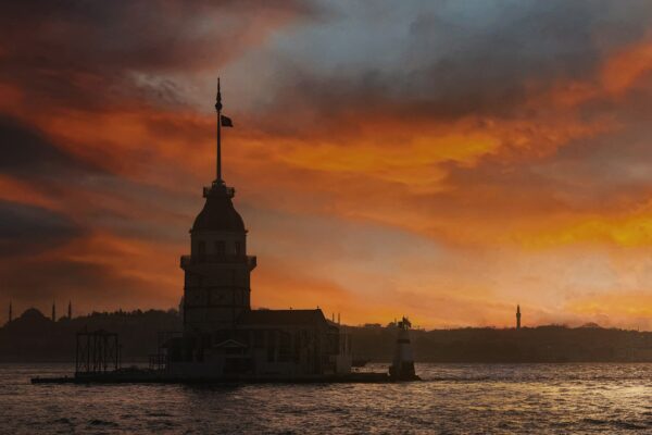 maiden's tower, sunset, sky-7058791.jpg