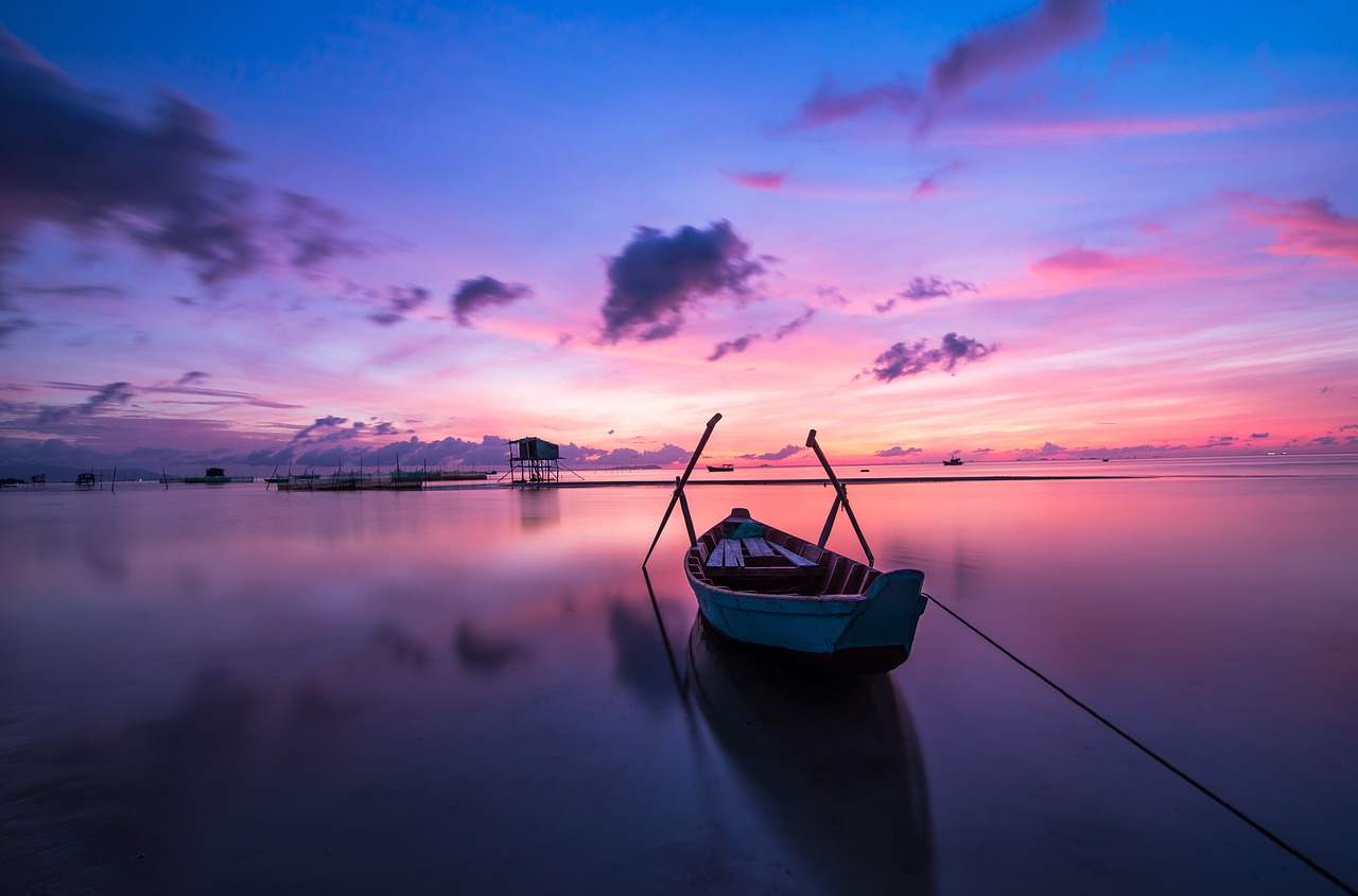 blue sky, sunrise, boat-1014712.jpg